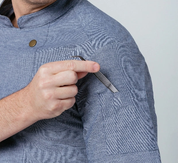 STRETCH CHAMBRAY LINEN