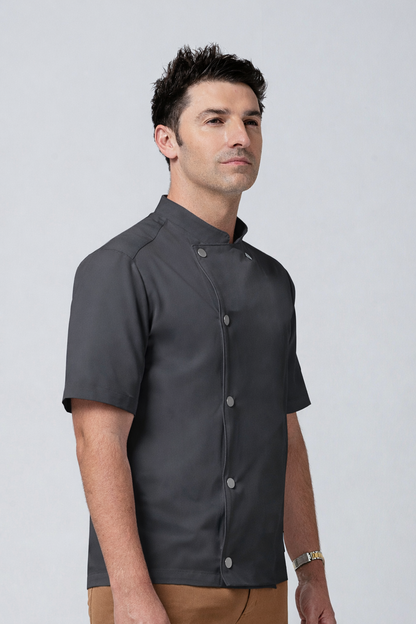 Midtown Chef Coat - Charcoal