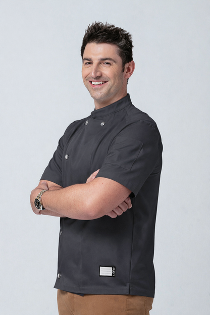 Midtown Chef Coat - Charcoal