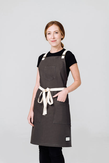 Hardwood Briquette DWR Crossback Apron