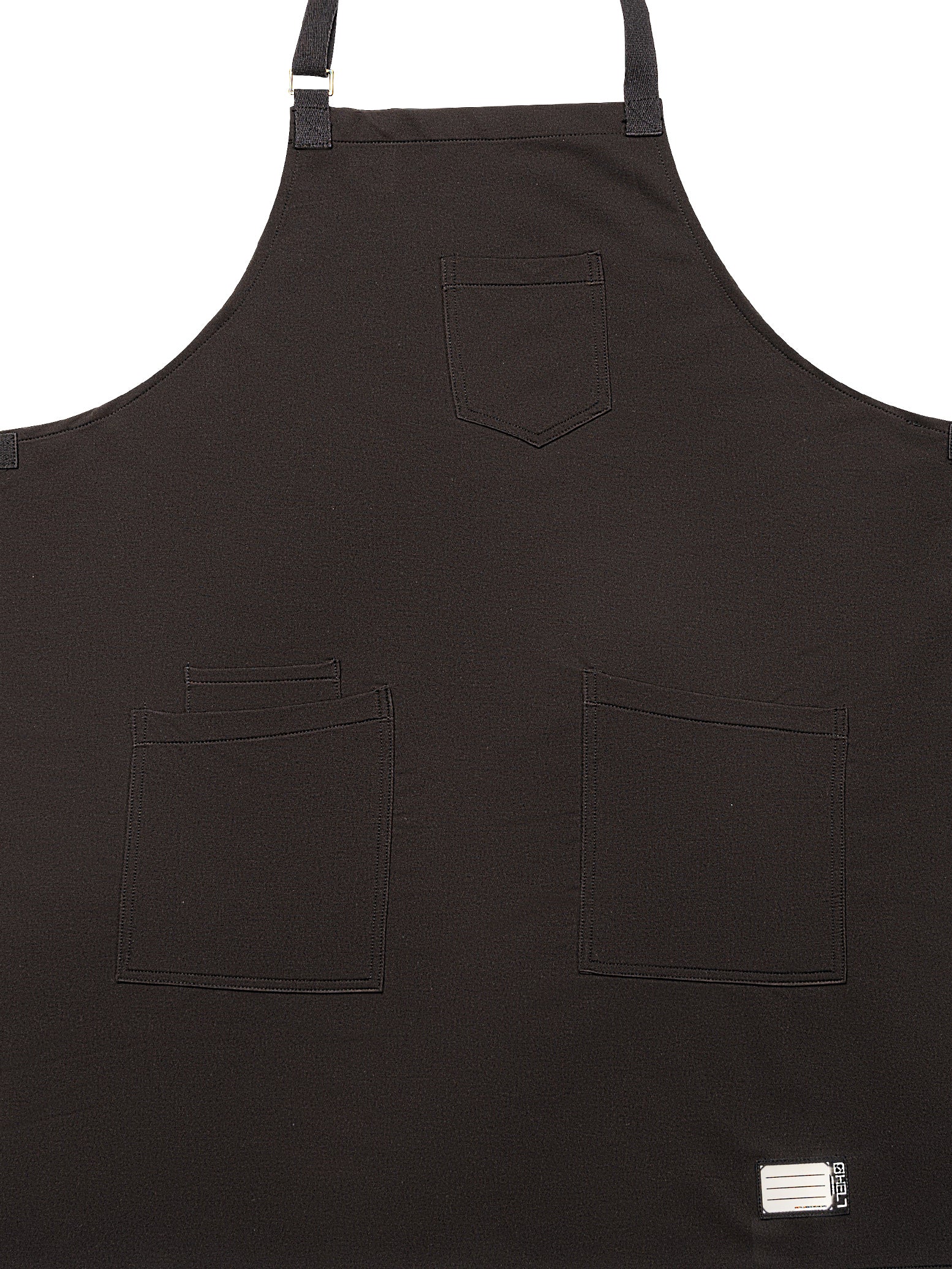 Frontal view of Noir CrewTech Apron.